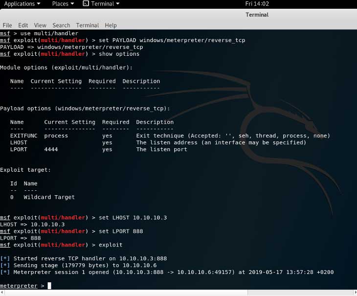 Ethical Hacking – Metasploit, Msfvenom and Meterpreter