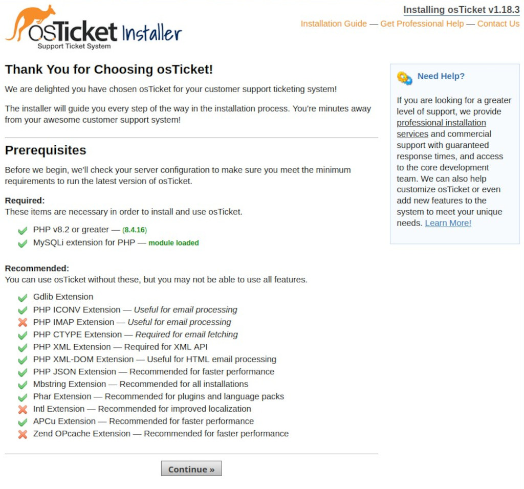 Os-Ticket Installation - Setup and Configuration