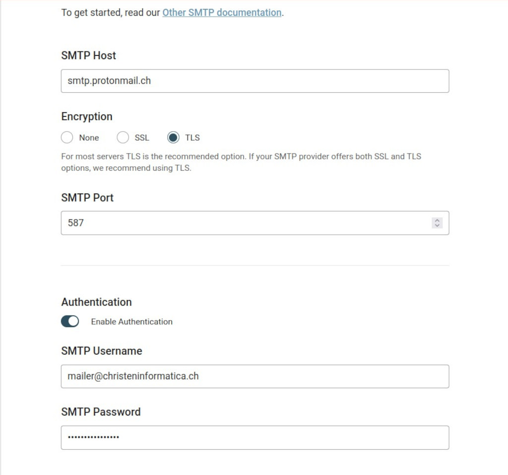 Proton SMTP - Generate Token